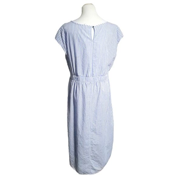 Ava & Viv Cotton Embroidered Plus Size Stripe Dress Womens 2X - Picture 3 of 11